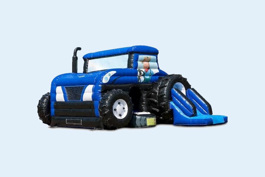 Hüpfburg Traktor